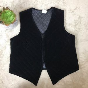 Vintage Orvis Womens Velour Vest